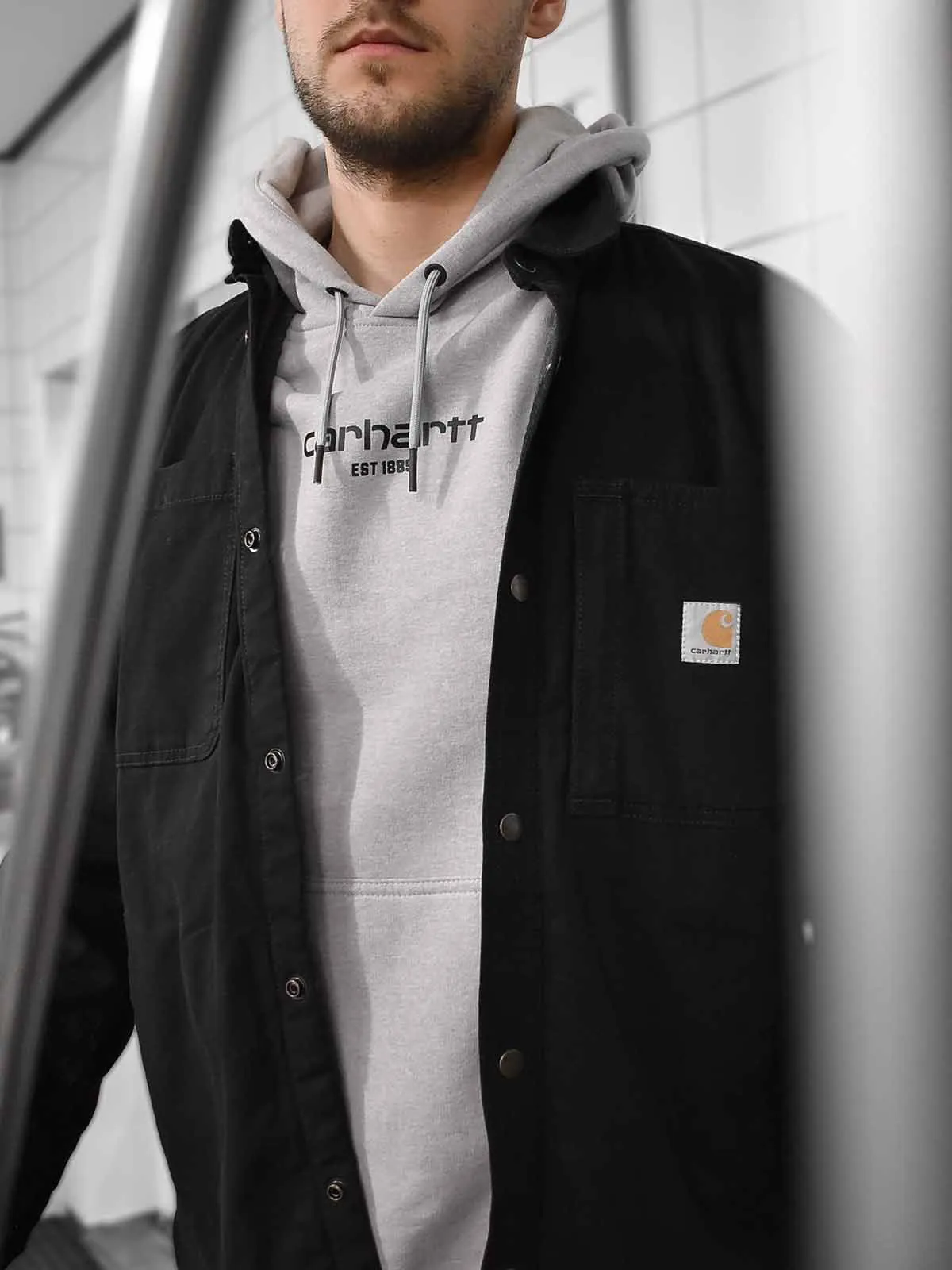 105569 Work Hoodie Force Logo Graphic - Carhartt