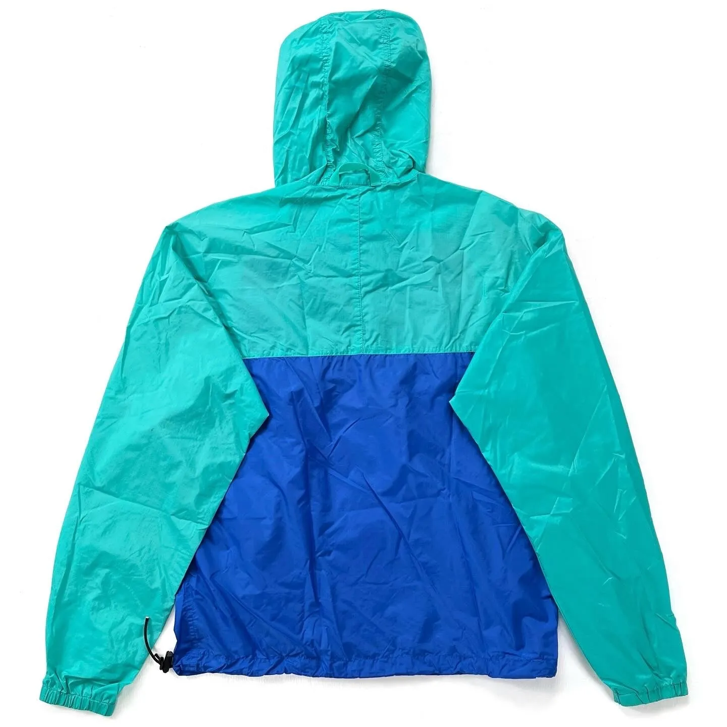 1984 Patagonia Nylon Featherweight Pullover, Emerald & Cobalt (M)