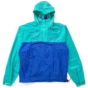 1984 Patagonia Nylon Featherweight Pullover, Emerald & Cobalt (M)