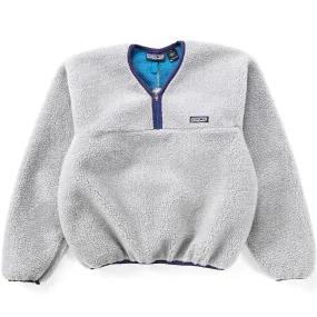 1993 Patagonia Retro Pile Paddling Pullover, Heather Grey (M)