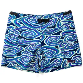 1994 Patagonia 4” Printed Nylon River Shorts, Java: Indigo (L/XL)