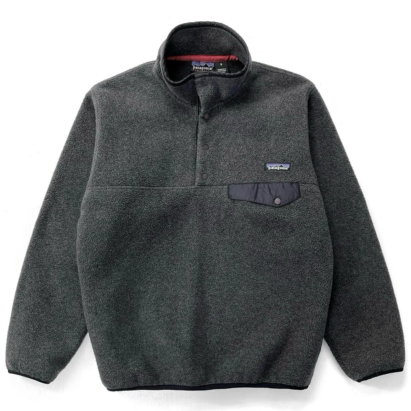 2000 Patagonia Synchilla Snap-T Fleece Pullover, Charcoal Grey (S)