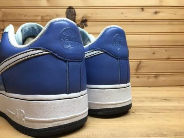 2007 womens nike air force one 1 low sz 12 shades of blue 315115-412 cr