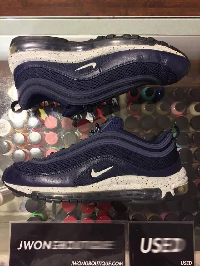 2012 nike air max 97 black and blue street grey