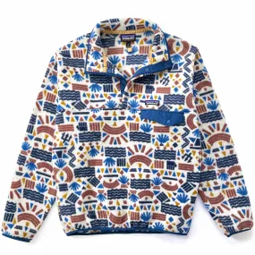 2019 Patagonia Printed Synchilla Snap-T, Protected Peaks: Multi (S)