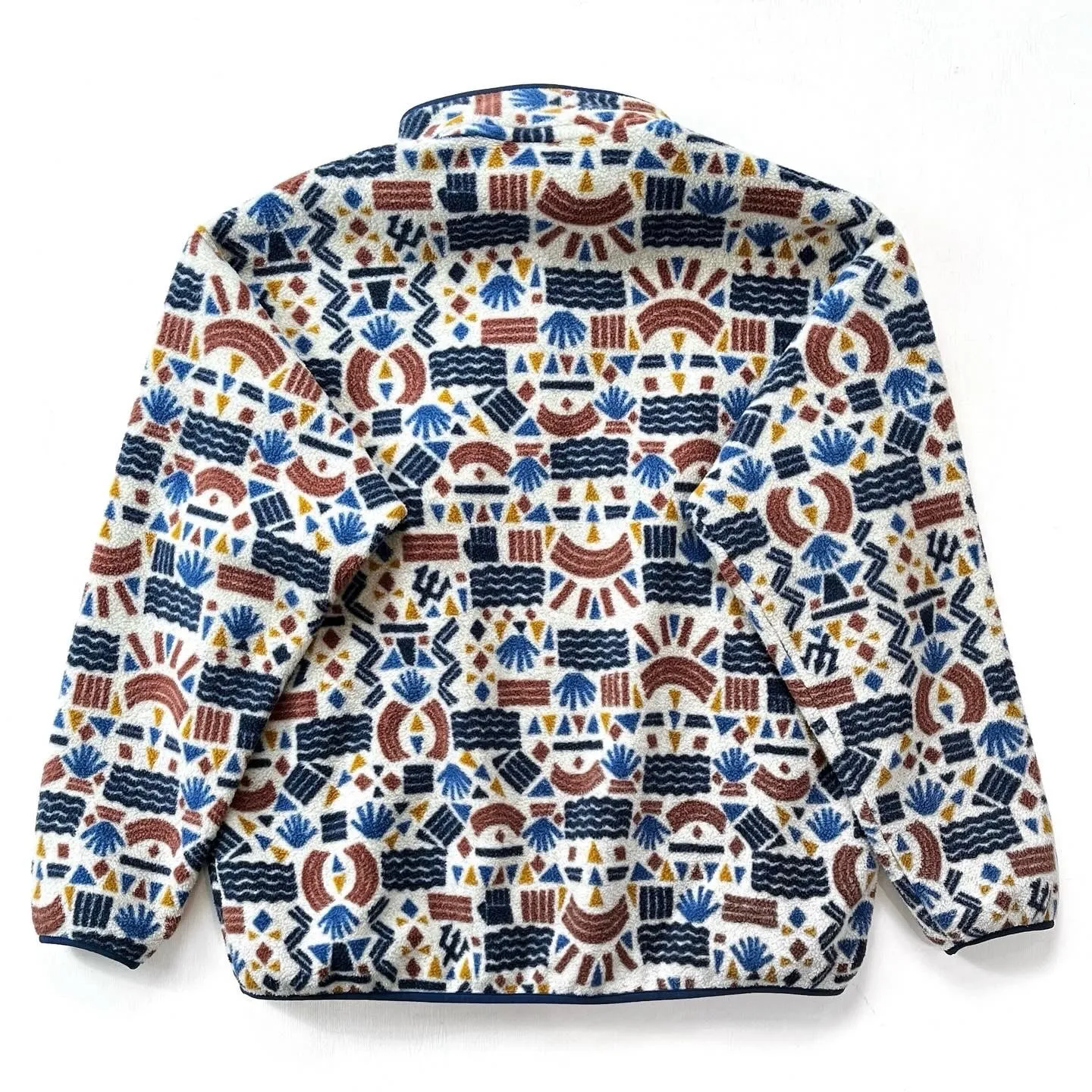 2019 Patagonia Printed Synchilla Snap-T, Protected Peaks: Multi (XL)