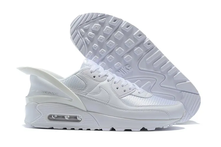 2021 Nike Air Max 90 FlyEase 'Triple White' White CU0814-102