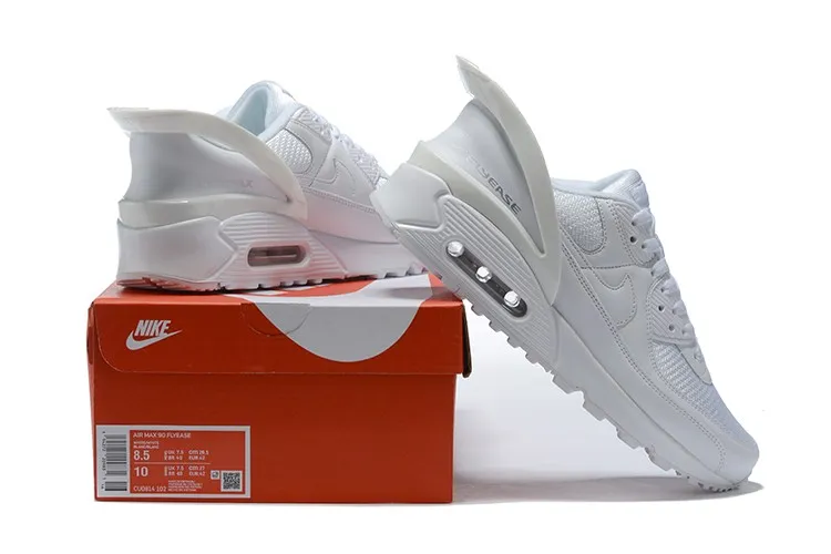 2021 Nike Air Max 90 FlyEase 'Triple White' White CU0814-102