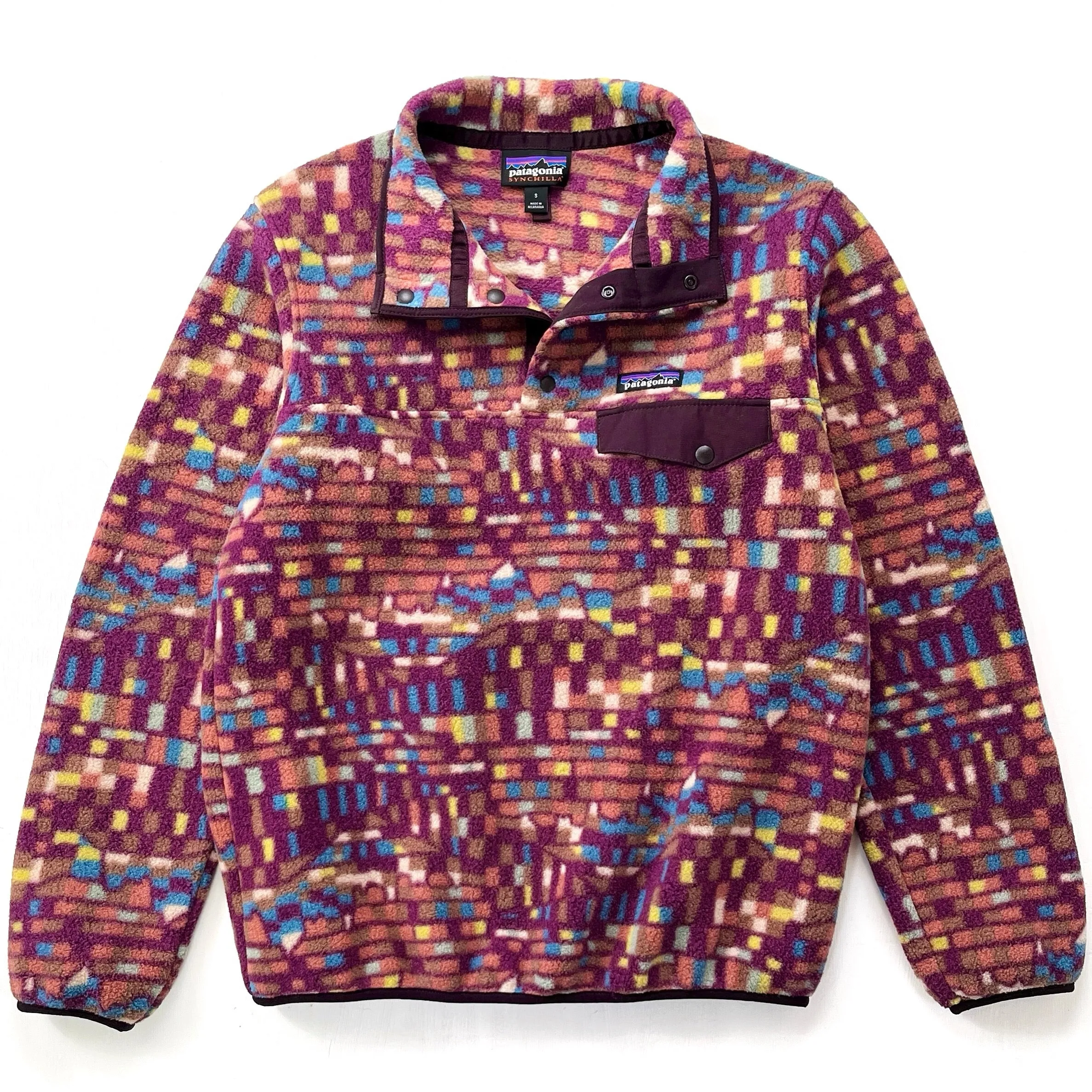 2023 Patagonia Womens Synchilla Snap-T, Fitz Roy Patchwork (S)