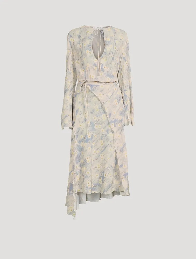 ACNE STUDIOS Wrap Dress Floral Print