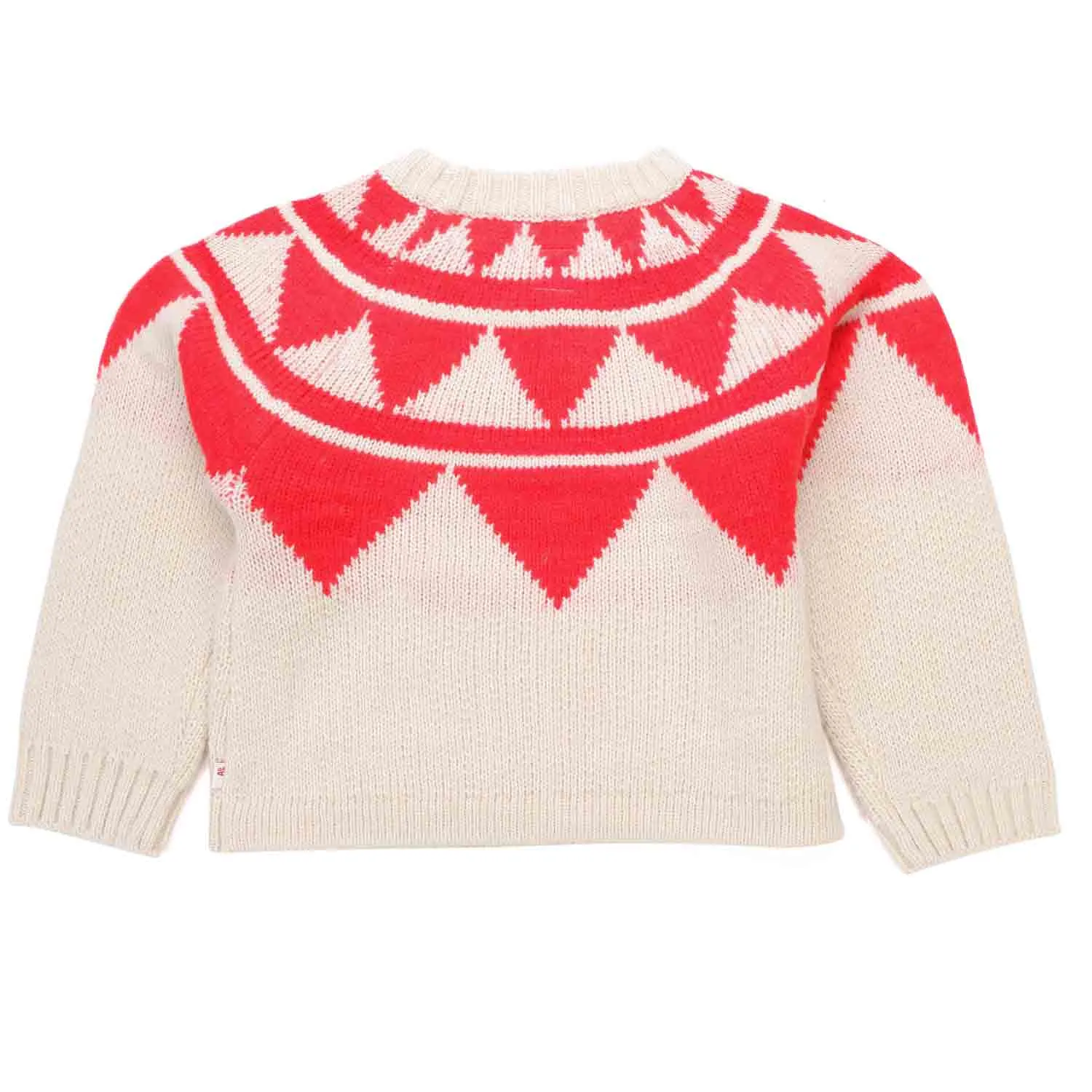 American Outfitters Beige And Red Inuit Pullover For Girls And Teen