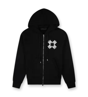 Amiri    Zip Up Hoodie Black