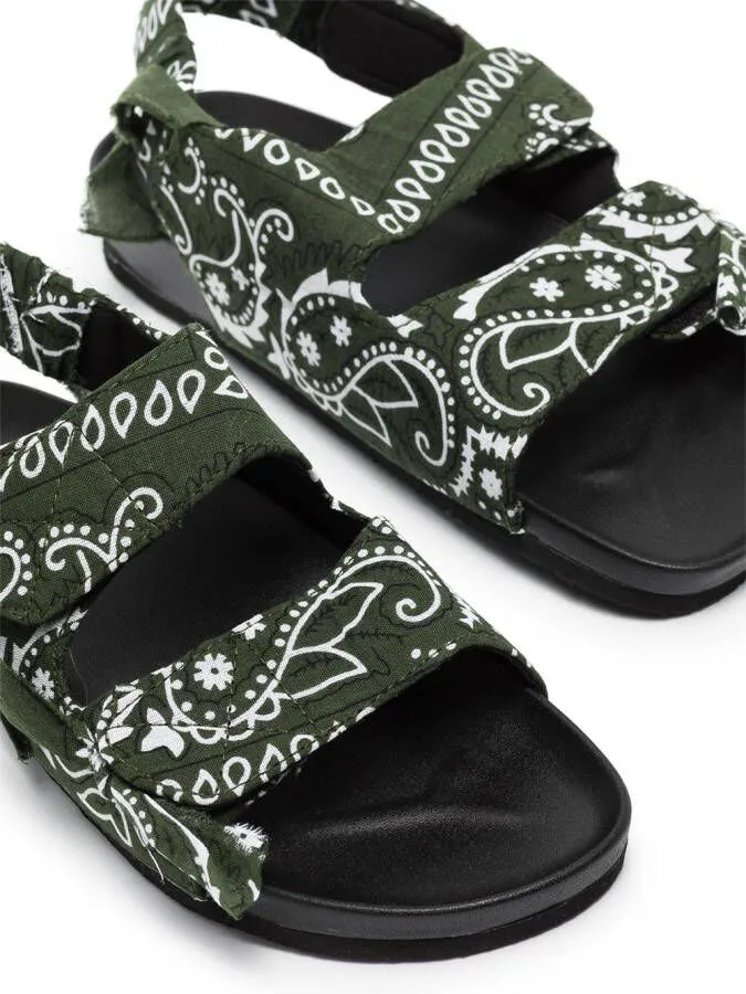 Arizona Love Apache bandana-print sandals Green