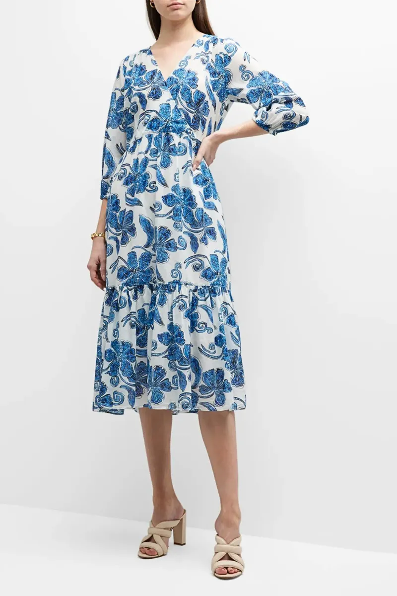 Azura Drawstring Wrap Dress