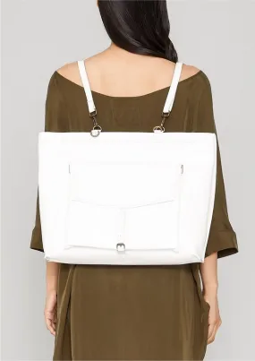 BAG/BACKPACK - PATENT LEATHER white