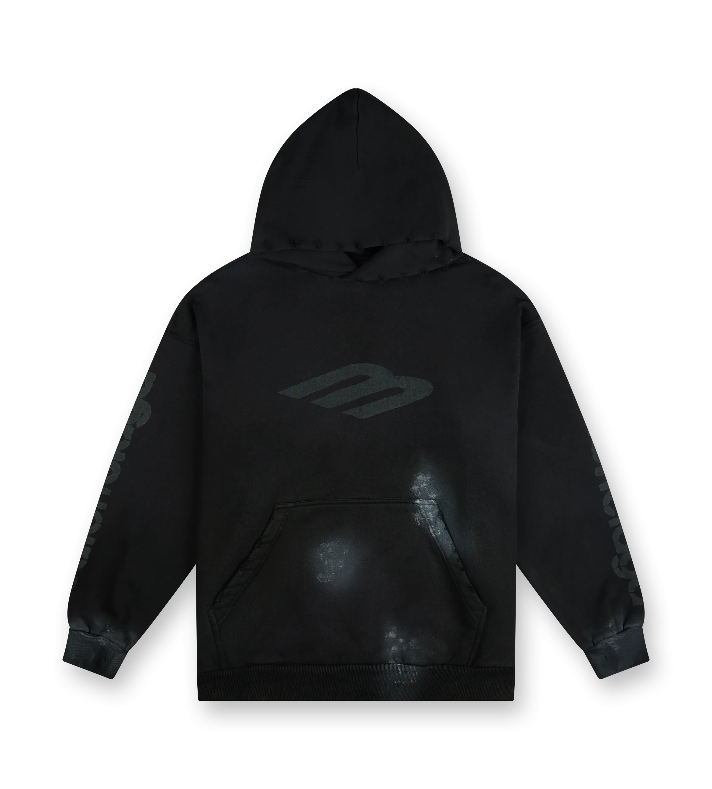 Balenciaga    Faded Black Medium Fit Hoodie