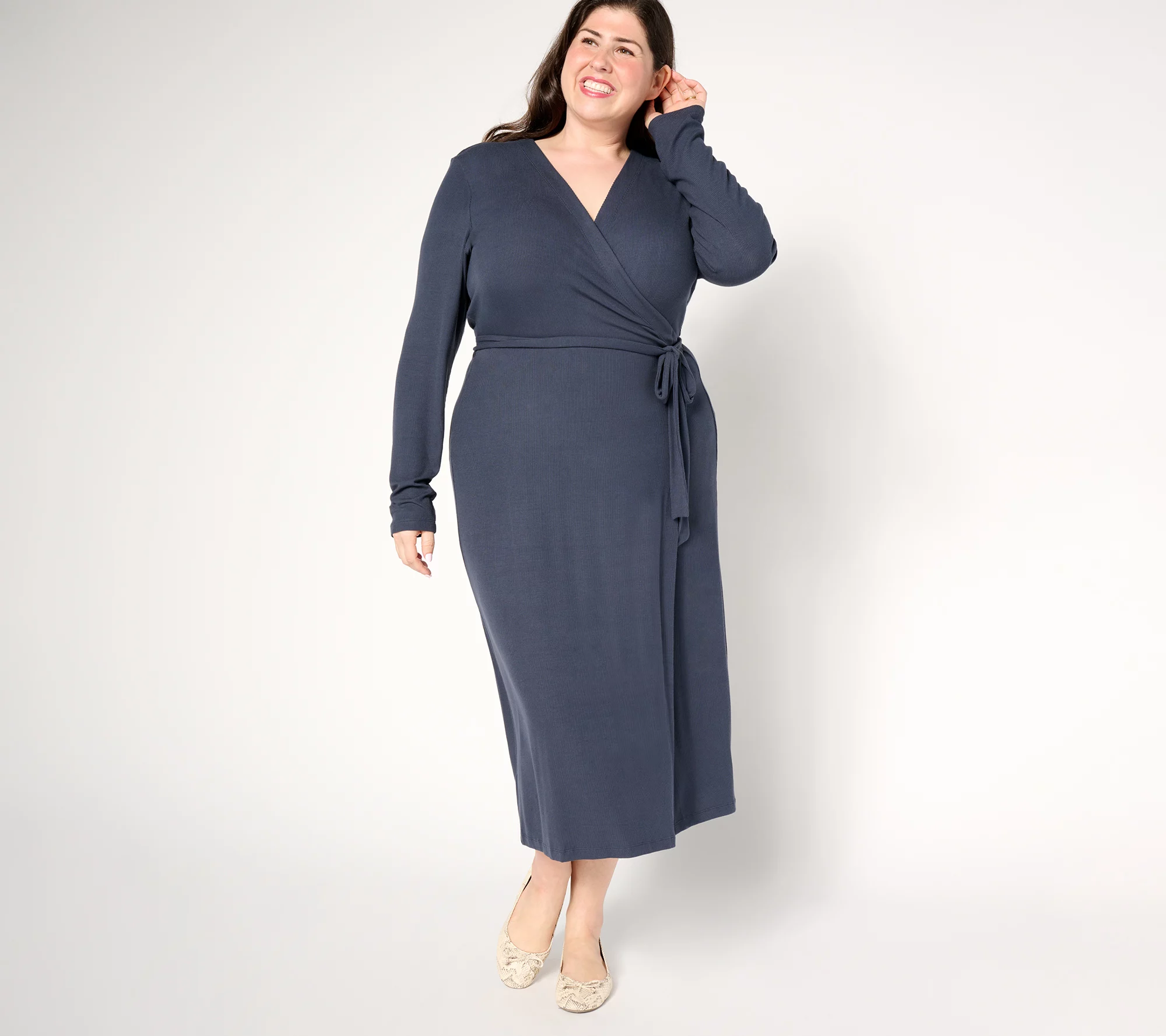 Barefoot Dreams Ultra Soft Rib Wrap Dress