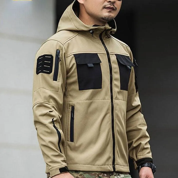 BEETLE 5-in-1 Muti-Pocket Softshell Waterproof Tactical Jacket