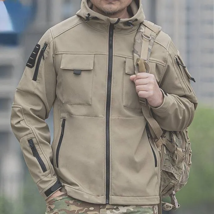 BEETLE 5-in-1 Muti-Pocket Softshell Waterproof Tactical Jacket