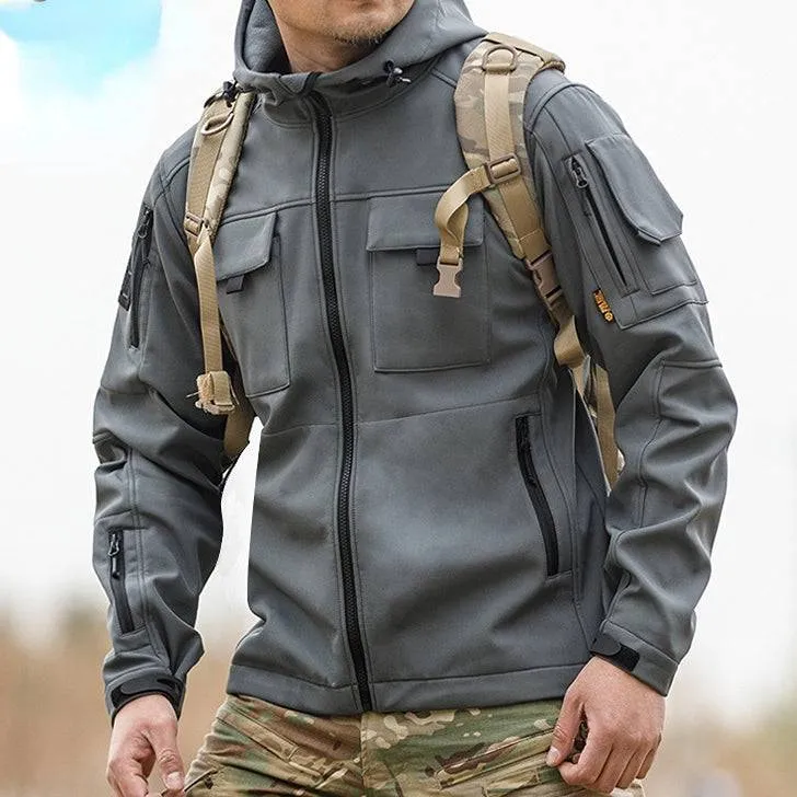 BEETLE 5-in-1 Muti-Pocket Softshell Waterproof Tactical Jacket