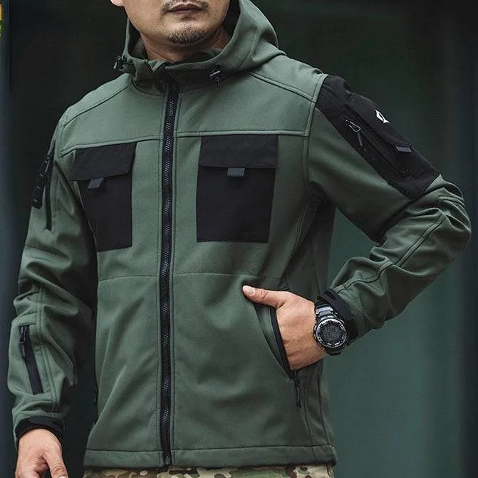 BEETLE 5-in-1 Muti-Pocket Softshell Waterproof Tactical Jacket