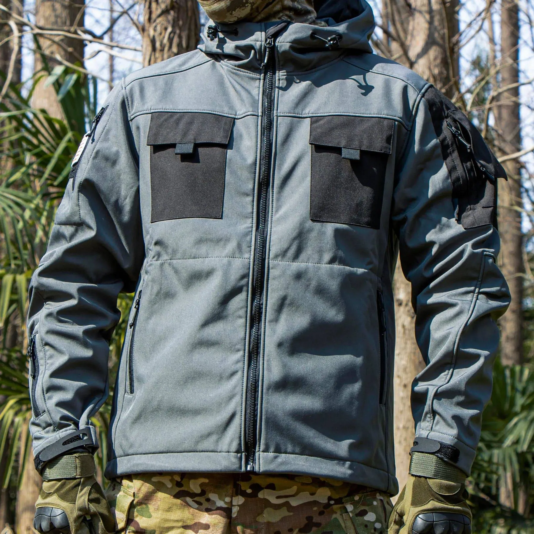 BEETLE 5-in-1 Muti-Pocket Softshell Waterproof Tactical Jacket