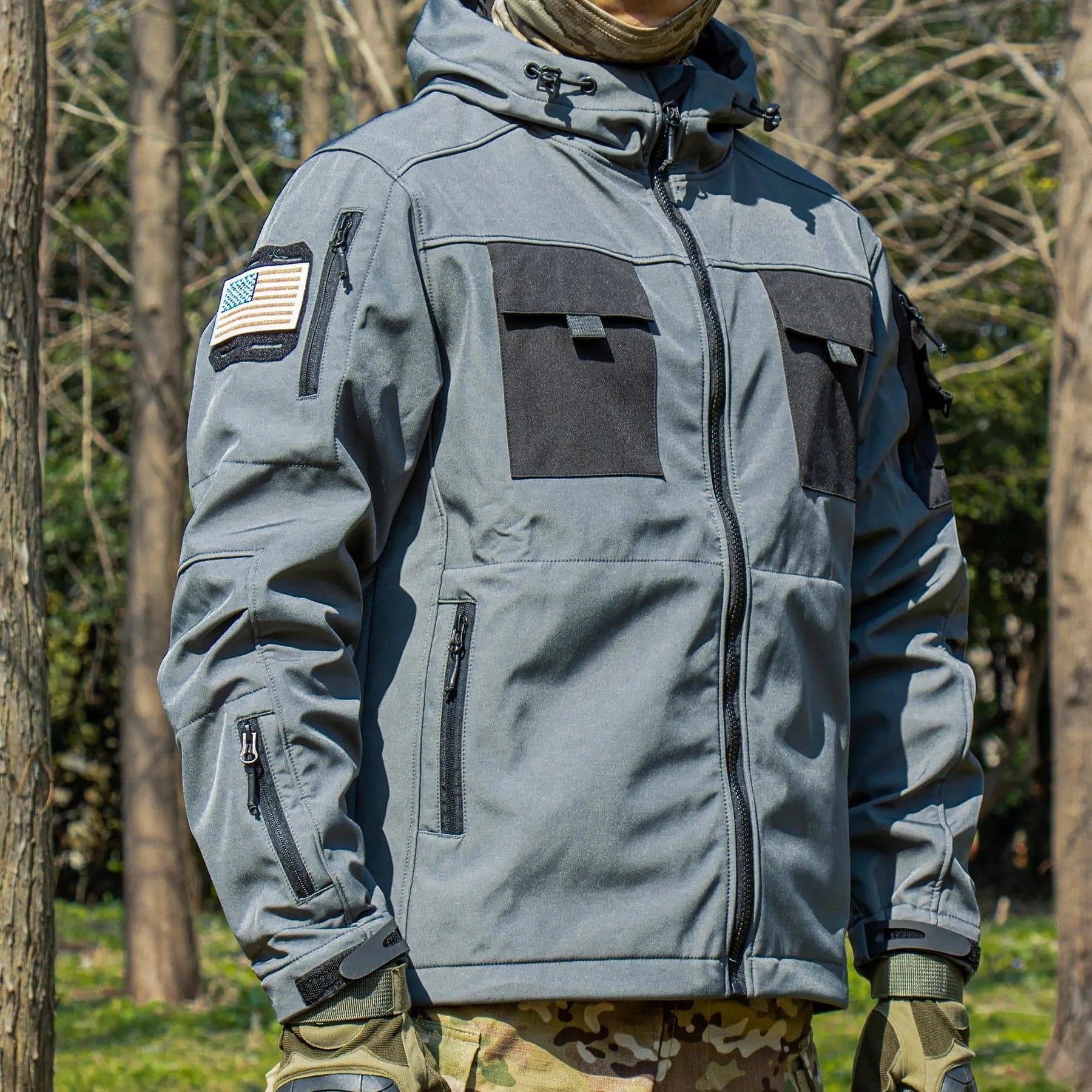 BEETLE 5-in-1 Muti-Pocket Softshell Waterproof Tactical Jacket