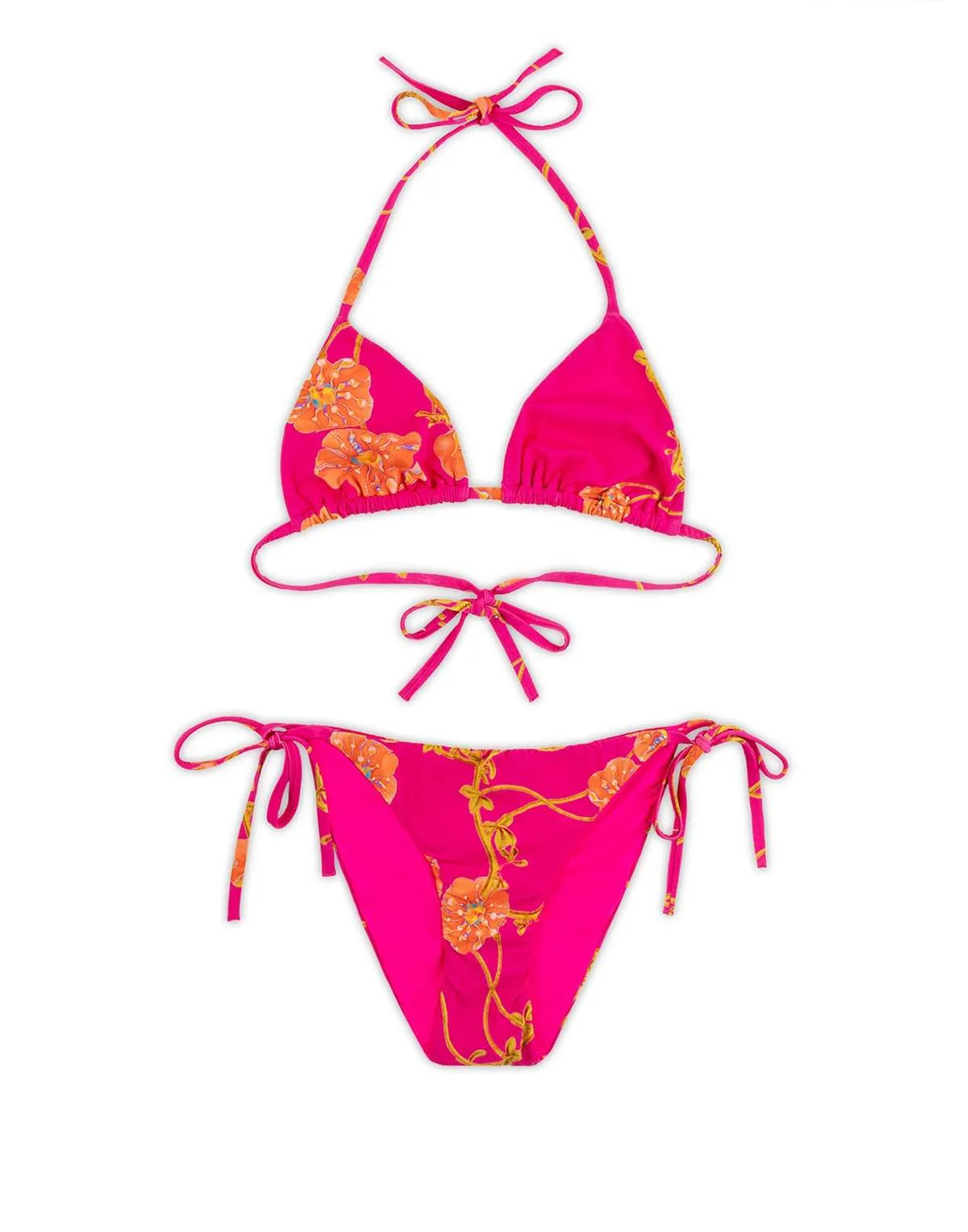 Bella Bikini Top - Pink Floral