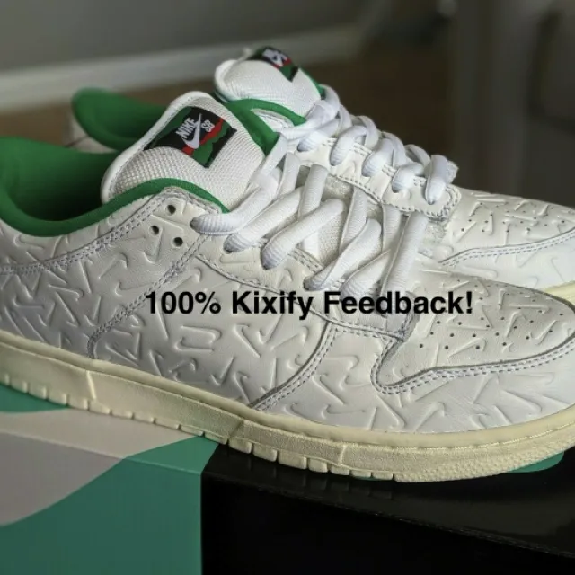 Ben-G x Nike SB Dunk Low White Lucid Green