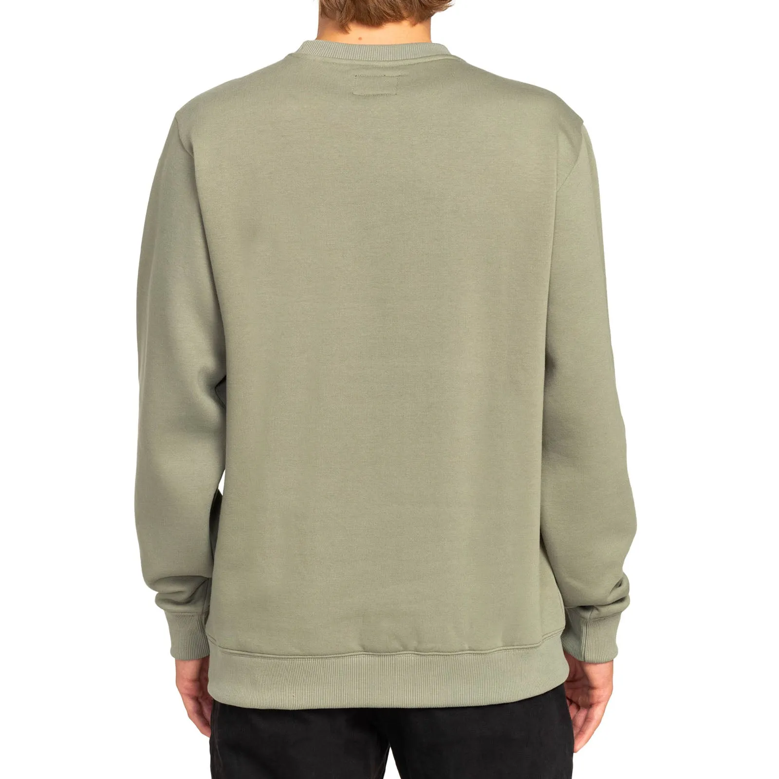 Billabong Mens Arch Crew Neck Pullover Sweatshirt - Sage