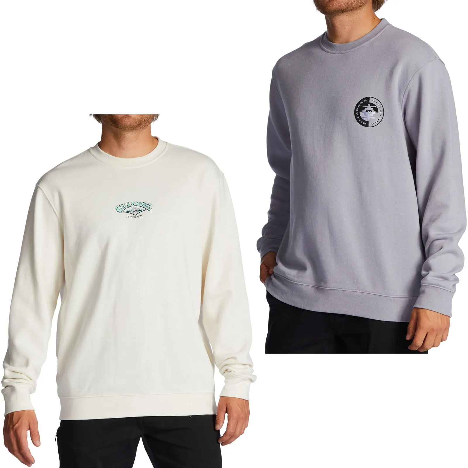 Billabong Mens Short Sand Crew Neck Pullover Sweatshirt