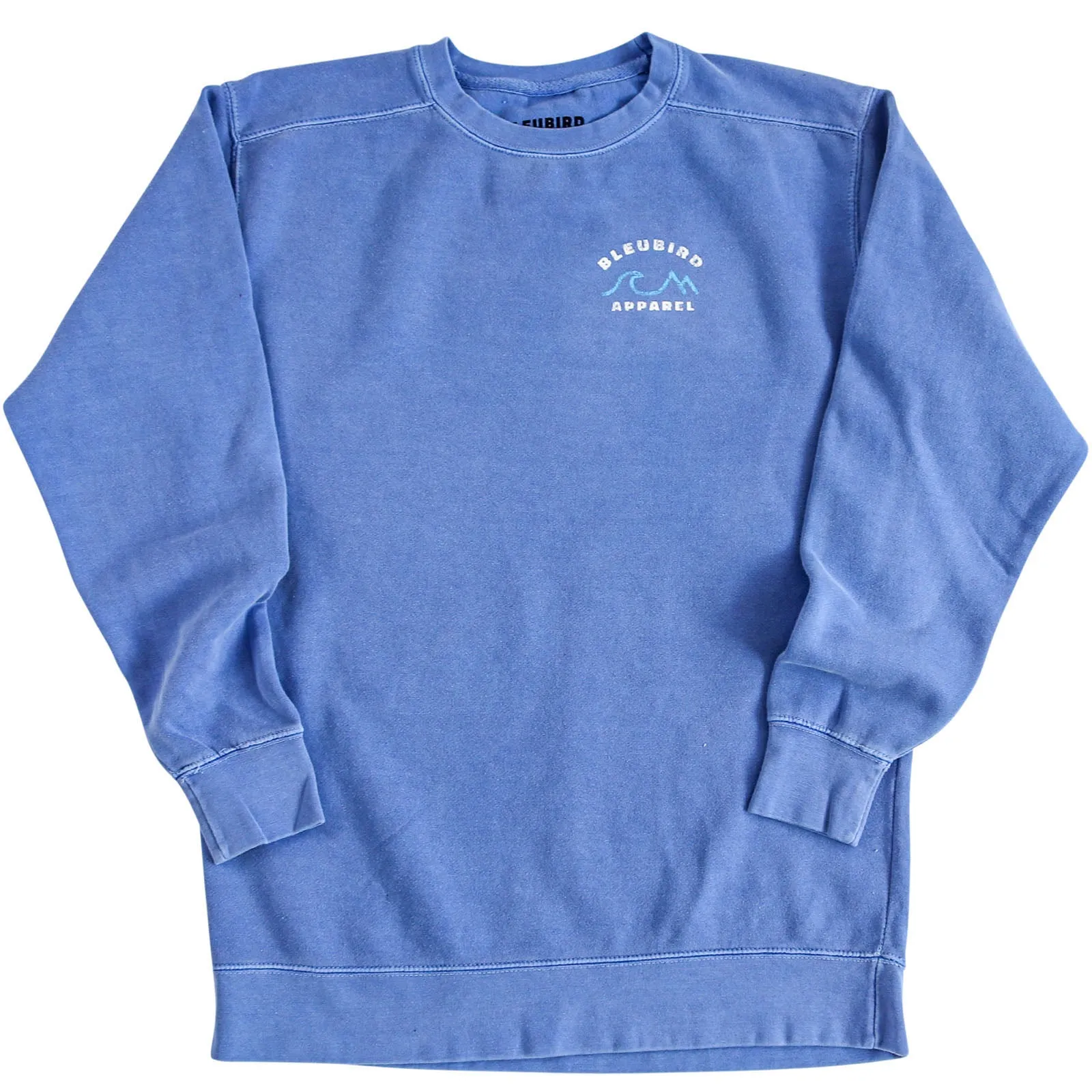 Bleubird Horizon Crew Neck Pullover Sweatshirt - Ocean