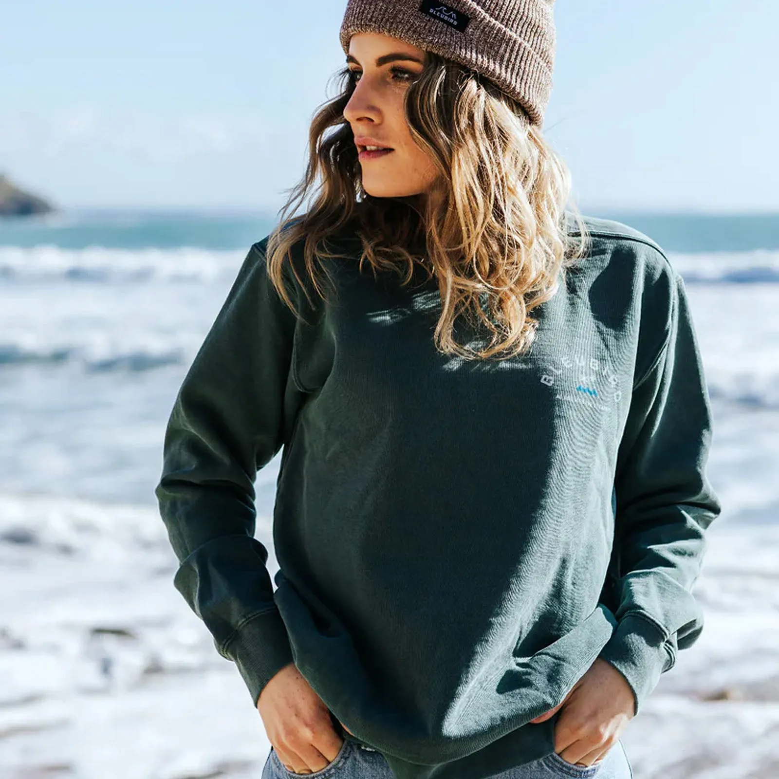 Bleubird Original Crew Neck Pullover Sweatshirt - Willow