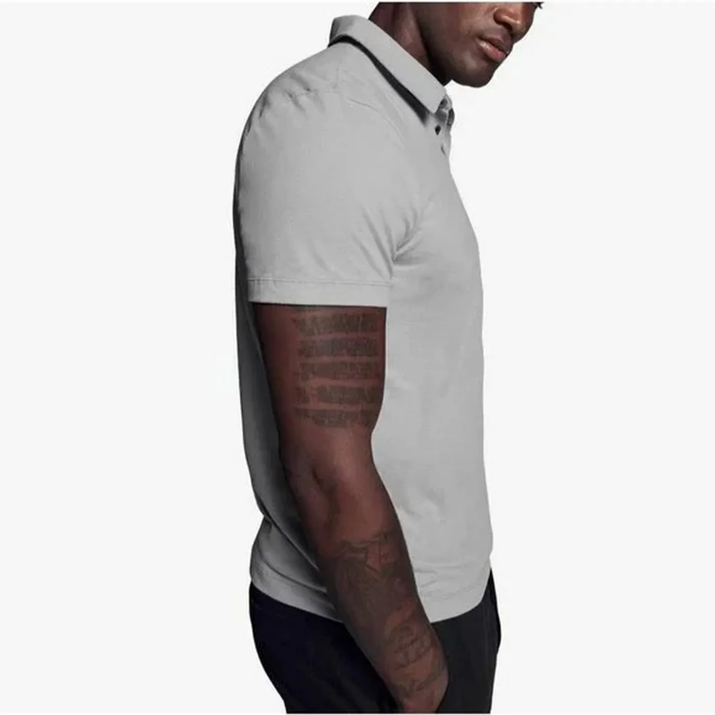 Brushed Stretch Jersey Polo-Maine