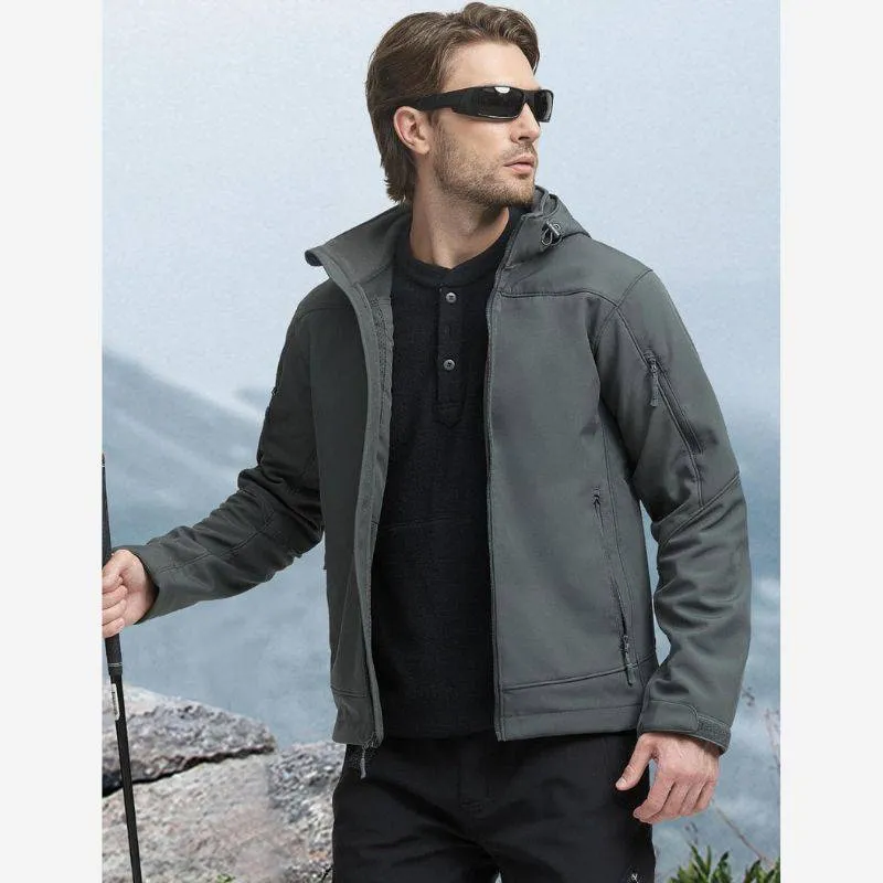 CACHALOT Men's Waterproof Softshell Hiking Jacket