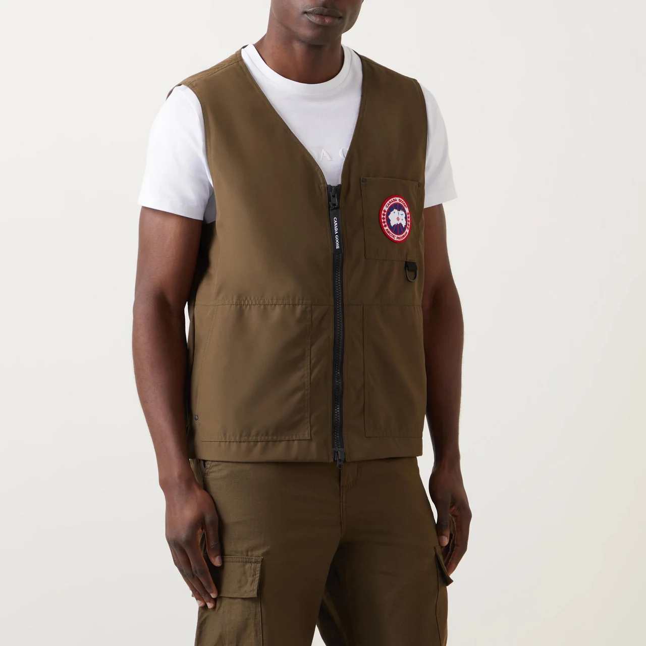 CANADA GOOSE Canmore Logo Gilet - Khaki