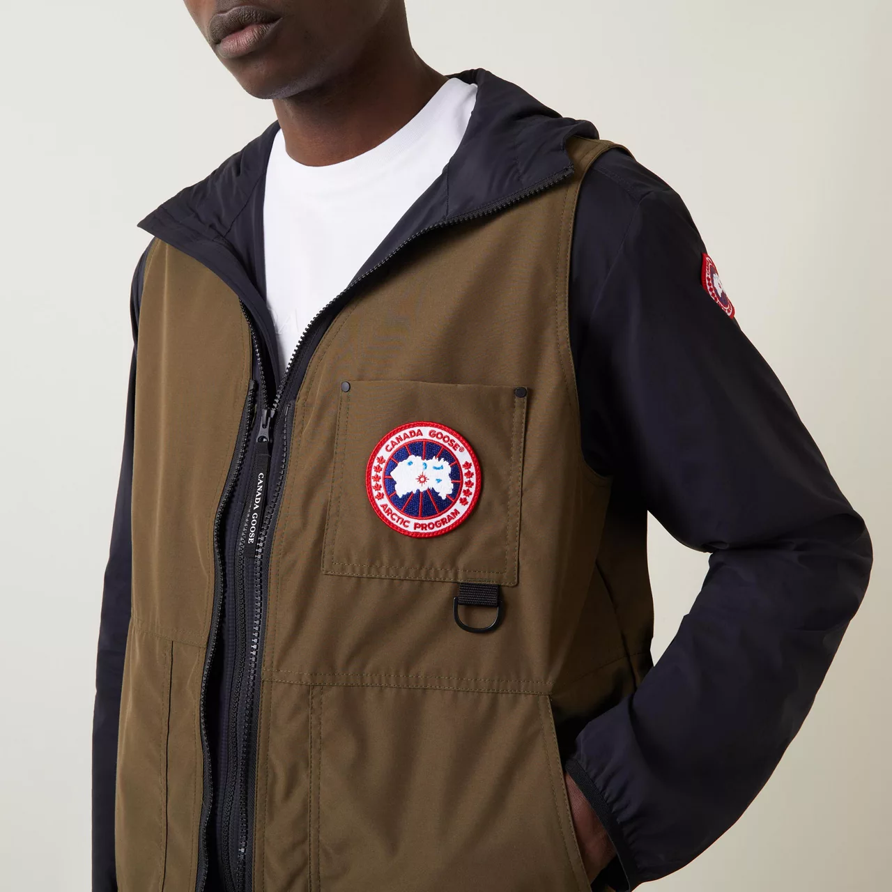 CANADA GOOSE Canmore Logo Gilet - Khaki