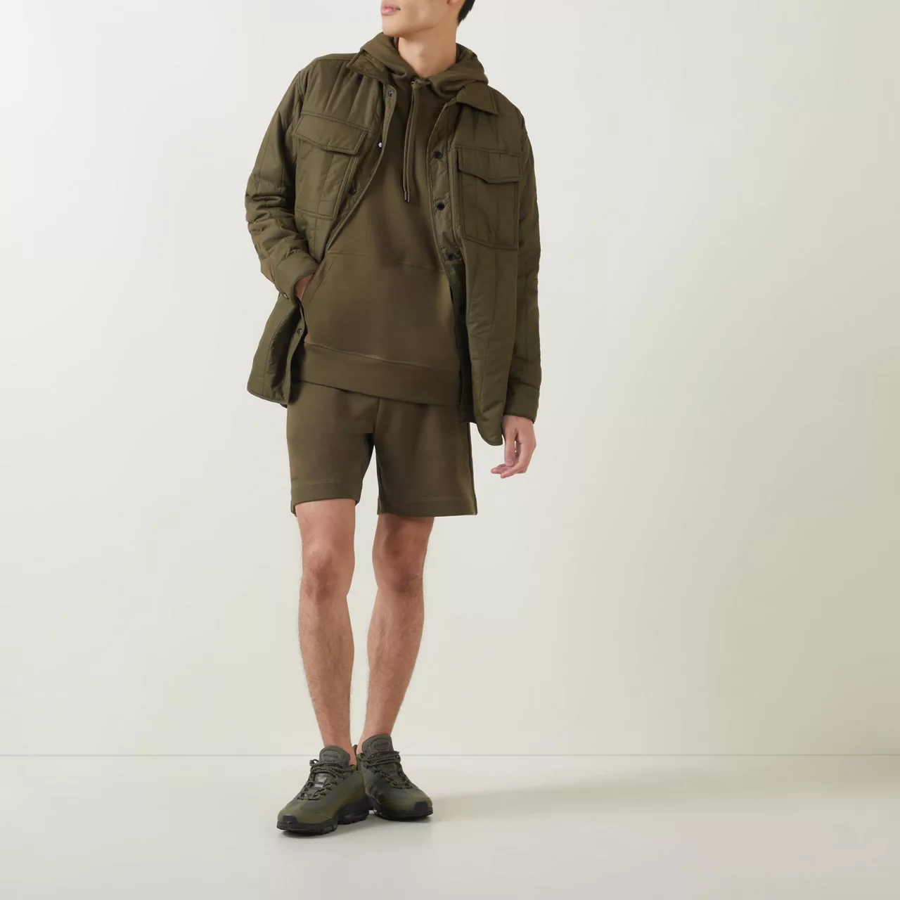 CANADA GOOSE Huron Drawstring Hoodie - Khaki