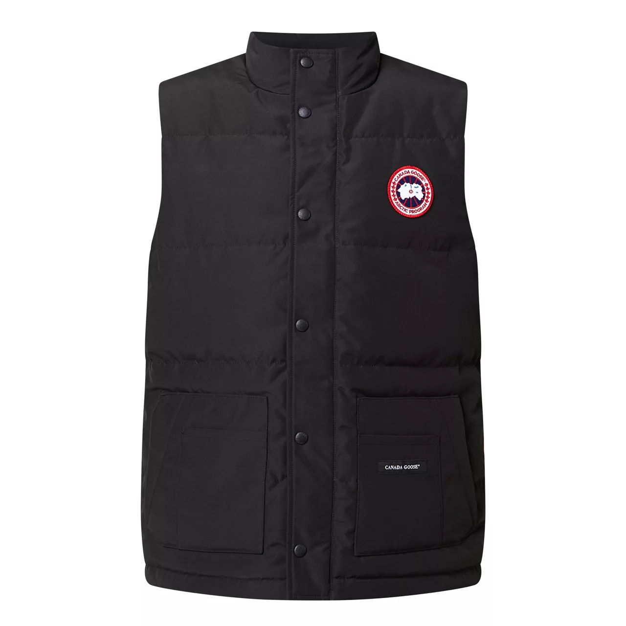 CANADA GOOSE The Sustainable Edit Freestyle Logo Down-Filled Gilet - Black