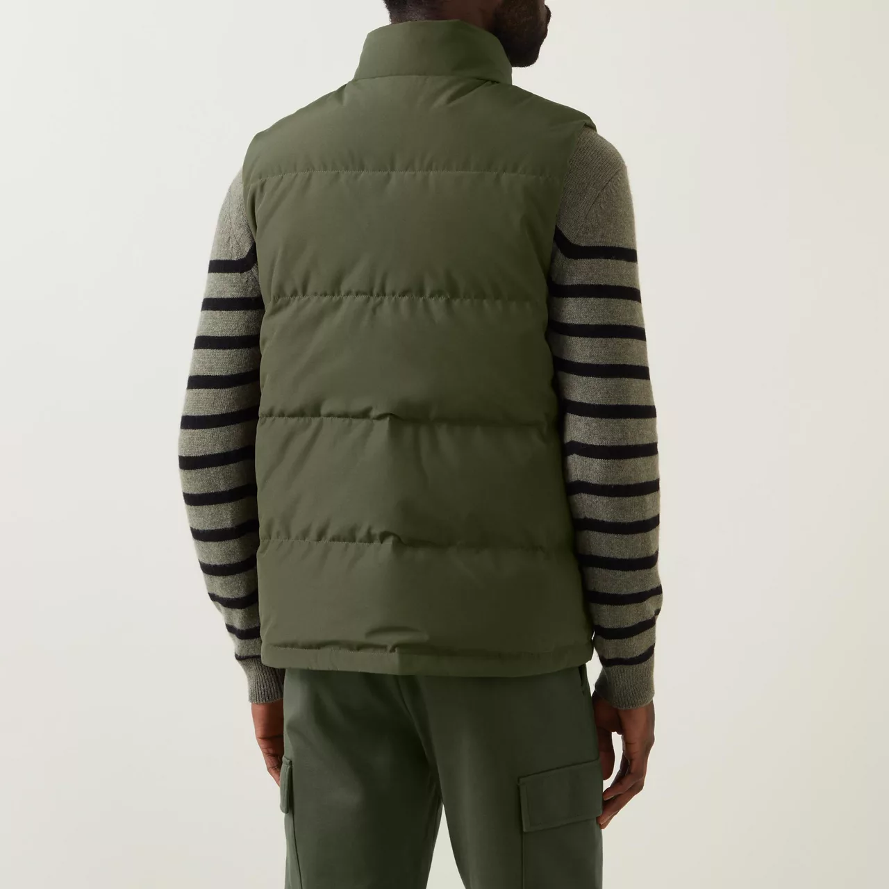 CANADA GOOSE The Sustainable Edit Freestyle Logo Down-Filled Gilet - Khaki