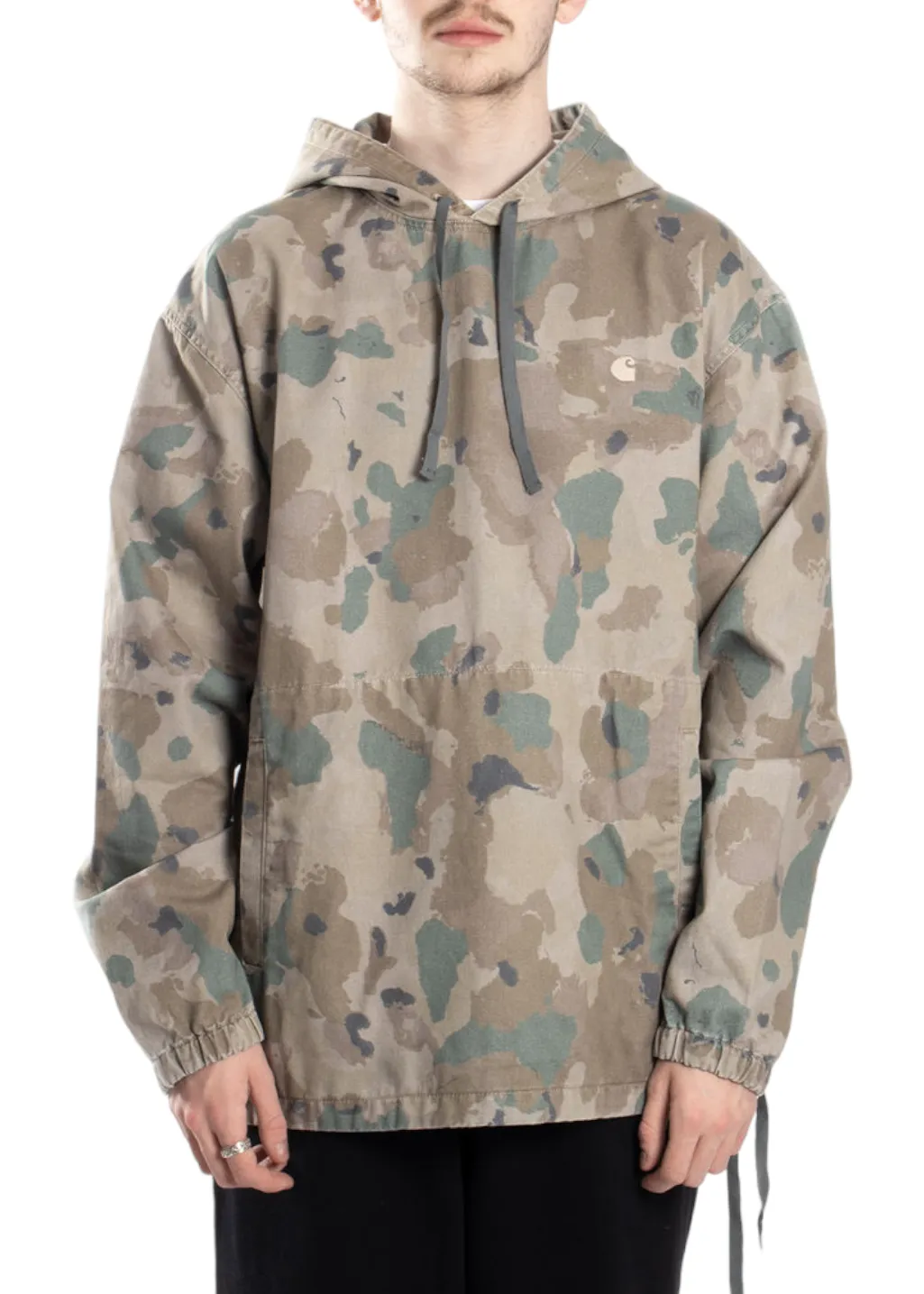 Carhartt WIP - Hooded Carson Pullover - Camo Tide/Thyme Stone Washed