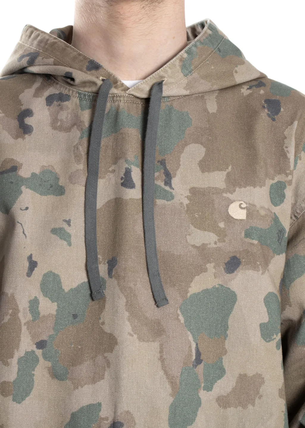 Carhartt WIP - Hooded Carson Pullover - Camo Tide/Thyme Stone Washed