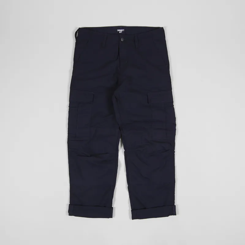 Carhartt WIP Regular Cargo Pant Dark Navy Columbia Ripstop