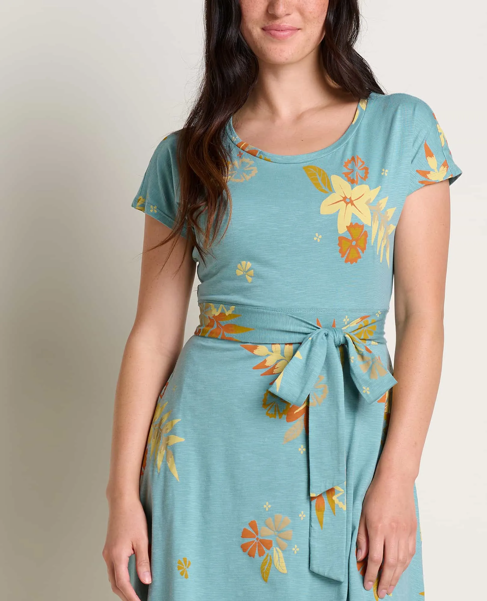 Cue Wrap Short Sleeve Dress