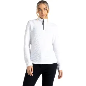 Dare 2b Womens Glamourize Half Zip Lightweight Pullover Midlayer - White