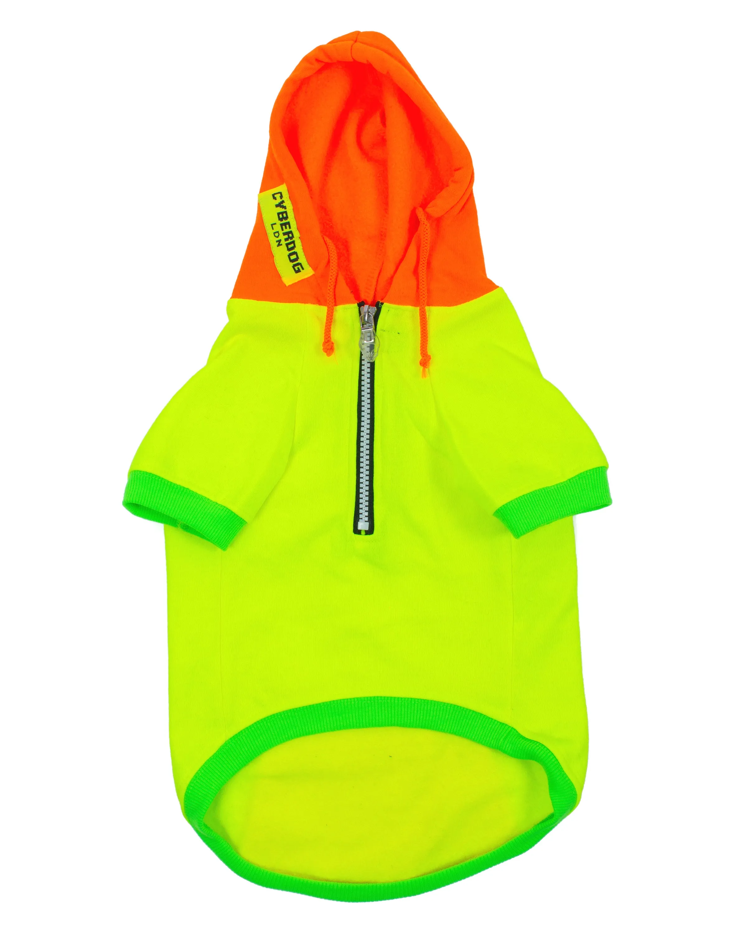 DOG HOODIE MULTI NEON