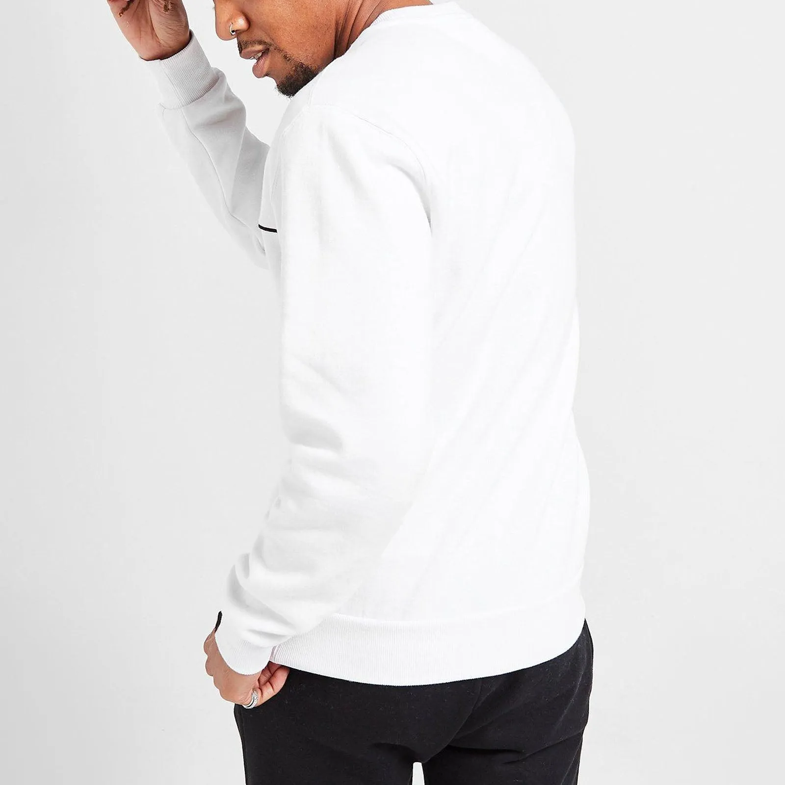 Ellesse Mens Westerby Pullover Crew Neck Sweatshirt - White