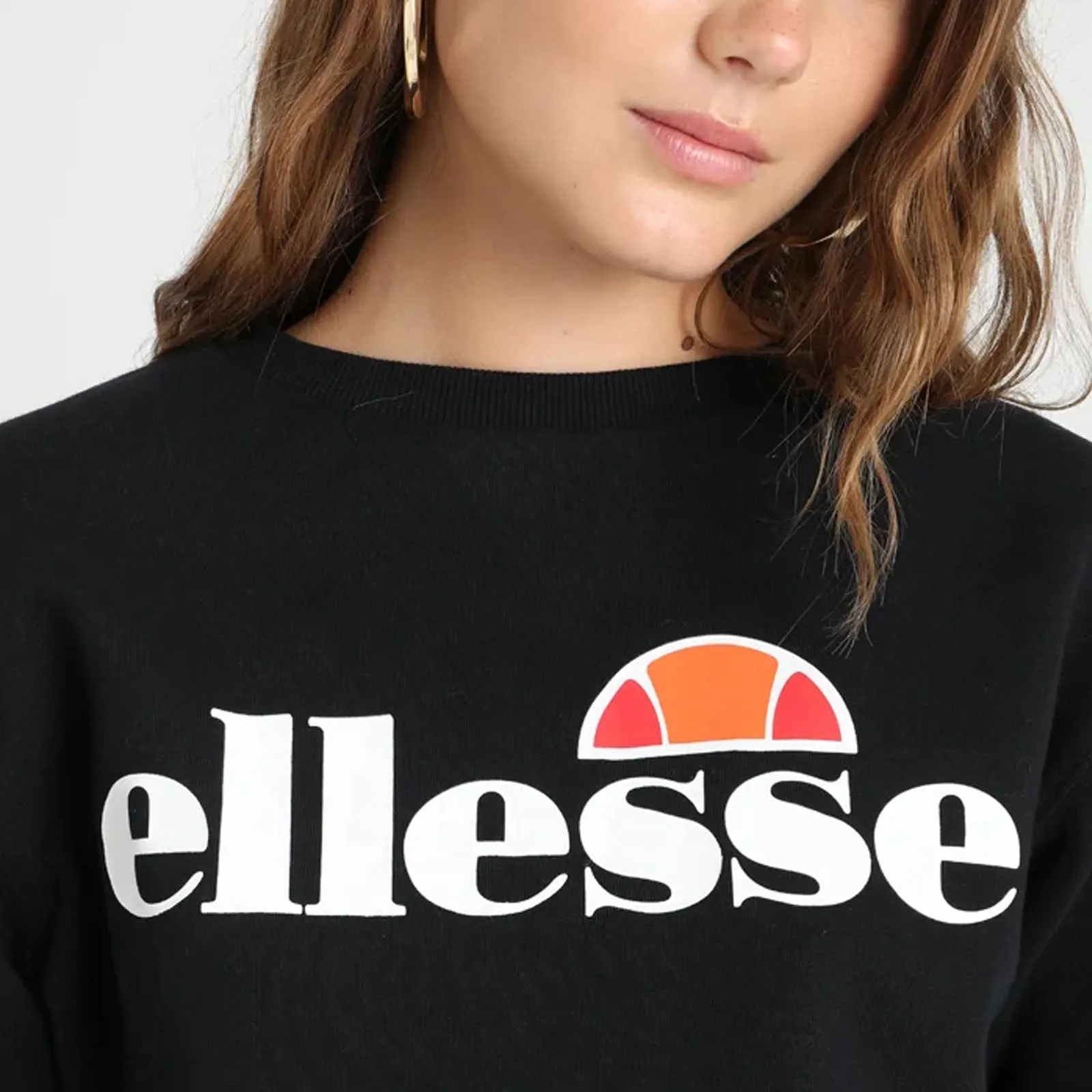 Ellesse Womens Agata Pullover Crew Neck Sweatshirt - Anthracite