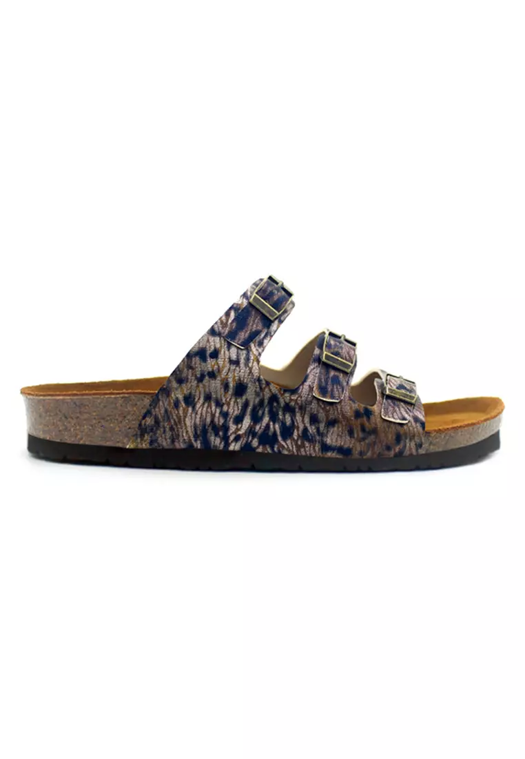 Ely - Leopard Bronze Sandals & Flip Flops