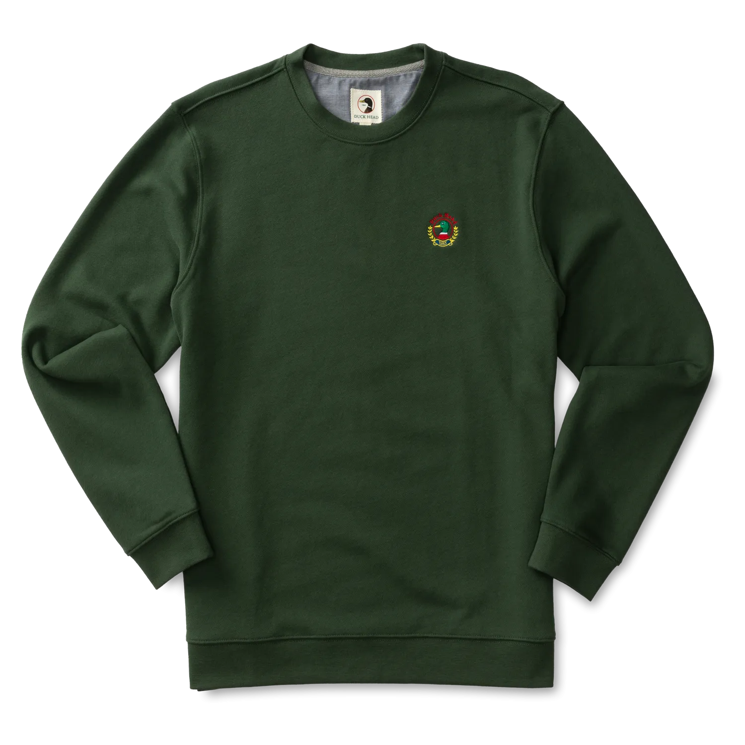 Embroidered Crest Crewneck Pullover